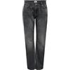 ONLY Onljane MW STR JNS Tai Jeans, Grigio Denim, 26W x 32L Donna