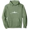 Aircraft Graphics & Gifts for Pilots Born To Fly - Commercial Jet Pilot Gift Felpa con Cappuccio