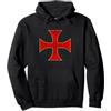 Regali per Cristiani Co. Croce Cavalieri Templari Regalo Cristiano Uomo Donna Felpa con Cappuccio