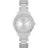 GUESS Orologio da polso da donna Shooting Star GW0746L1 in acciaio inox, argento, Bracciale