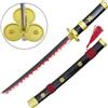 MINI KATANA ORNAMENTALE IN BAMBOO CON SUPPORTO DA TAVOLO ENMA NERA