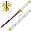 MINI KATANA ORNAMENTALE IN BAMBOO CON SUPPORTO DA TAVOLO ENMA BIANCA