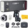 GODOX AD200Pro II AD200 Pro II Pocket Flash, 200Ws 2.4G TTL, 1/8000s HSS Speedlite, batteria 2900mAh, 500 flash completi, display a colori, per Nikon Canon Sony Fujifilm Olympus Panasonic