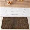 Comart - Tappeto Cucina Nancy - Antiscivolo - Lavabile in Lavatrice - Moderna Passatoia in Ciniglia - Runner per Corridoio e Cucina - Morbido e Resistente - Made in Italy - Marrone Scuro - 50x75 cm