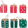 Villa d'Este Home Tivoli Set 6 appendini pacco regalo in cartapesta, Xmas Paper