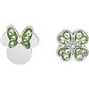 Disney Orecchini Disney Minnie Mouse e Trifoglio, Argento Sterling per Bambini e Ragazze, Gioielli Disney