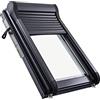 Roto Tapparella Esterna Originale Roto ZRO - Tapparella Manuale con Arganello - Doppie Lamelle - per Finestre per Tetti Serie Designo R6/R8 - Dimensioni 054/098 | 05/09 - Colore Antracite Metallizzato