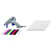 DREMEL Hobby Glue Gun 930-18 Pistola Incollatrice (105/165°C), 18 Accessori & GG02, Bastoncini di colla stick multiuso, per basse temperature, ø 7 mm, Bianco