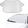 Copri Parabrezza Auto Antighiaccio E Parasole - Universale 145x119 Cm Argento