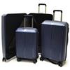 Clacson Set 3 Trolley Rigido Polipropilene 8 ruote con Trolley Bagaglio a mano Idoneo Ryanair (Blu)