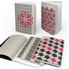 Arbos Kit 4 Quaderni Gothic Dimensione 12x17 cm 64 Pagine Bianche in Carta Riciclata 80gr Copertina in Cartapaglia Soggetti Assortiti