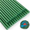 Ioggtser bastoncino di cera per sigilli, Ioggtser 26 pezzi pistola incollatrice ceralacca stick per timbro ceralacca, ceralacca stick per pistola incollatrice, per inviti (Pine Green)