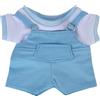 niannyyhouse 10 cm, 15 cm, 20 cm, vestiti per bambole di peluche, t-shirt, guinzaglio, pantaloni, cintura, gonna, morbido peluche accessori per vestire (a-1, 20 cm)