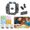 Dancepandas Gioco da Tavolo a Scacchi con 126 Pezzi Pietre Magnetiche Scacchi Magnetici Magnetic Chess Game Gioco da Tavolo magnetico Portatile per Famiglia Viaggio