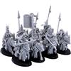 Forged Terrain Medieval Royal Knights Cavalleria Spearmen, Highlands Miniature Giochi di ruolo storici gioco TTRPG NPC Wargaming