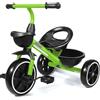 KRIDDO Triciclo per Bambini dai 24 mesi ai 5 anni, Tricicli per bambini da 2,5 a 5 anni, Triciclo Evolutivo da 2 a 4 anni, con Cestello Portaoggetti, Ideale da regalare, Verde