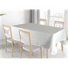 BIANCHERIAWEB Tovaglia Cucina Soggiorno in Cotone con Orlo A Giorno in Tinta Unita Ajour 140x300cm Bianco