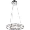 JRL LED Lampada a sospensione Bianco freddo Lampada a soffitto cristallo Lampadario creativo (Bianco freddo)