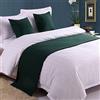 DAYDAY helper Copriletto morbido per letto verde senza sbiadimento, tinta unita, decorazione per la casa, sciarpe, alla moda, per letto e soggiorno, camera da letto, hotel, 180 x 50 cm