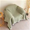 FANSU Telo Copridivano 1 2 3 4 Posti Copripoltrona Copriletto Matrimoniale Multiuso Copritutto, Coperta Copridivano Antiscivolo Reversibile Fodere per Poltrona per Soggiorno (Verde,90 * 180cm)