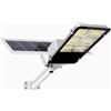 K2 STORE - LAMPIONE SOLARE 400W FARO LED SMD CON PANNELLO SOLARE TELECOMANDO SENSORE CREPUSCOLARE ILLUMINAZIONE IP65 COLORE BIANCO FREDDO 6550K [Classe di efficienza energetica A]