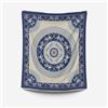 HOME ZEN HOUSEHOLD LINEN Telo copritutto matrimoniale con disegni tribali, 210x235 cm, 100% cotone indiano, colori vivaci (BLU ROYAL, NAXOS)