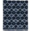 Laura Biagiotti Home Caldo Plaid in Micropile 210x240 - Coperta Invernale in morbido Pile Aralia Blu