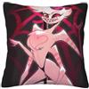 Zhongkaihua Hazbin Hotel, Federa quadrata in peluche pelosa con stampa di Charlie Morningstar Vaggie, per cuscino per casa, divano letto (45 x 45 cm)