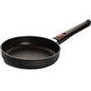 Woll Eco Lite - Padella piatta induttiva, diametro 20 cm, altezza 5 cm, con manico rimovibile, adatta per tutti i piani cottura, 100% alluminio riciclato, resistente al forno, colore: Nero