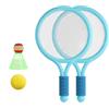 Hachera 4 Pezzi Racchette Tennis Bambini, Racchetta Tennis Bambino, Materiale PVC+EVA, Impugnatura Rivestita in Schiuma, 2 Racchette, 1 Pallina da Tennis, 1 Pallina da Badminton, Adatta per Badminton e Tennis