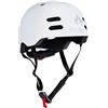 F26 Chilli Pro Scooter Casco leggero Inmold, regolabile, chiusura magnetica, ventilato, per monopattino, skateboard, pattini in linea, bicicletta, BMX, Dirt I, e-scooter bianco, S = (53-55 cm)