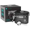 Coffee Gator Barattolo Porta caffè, Mantiene Il caffè Aromatico più a Lungo, Cucchiaino in Acciaio Inox Incluso, di Prima qualità