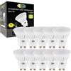 CLAR - Lampadine LED GU10 10W, Luce Fredda 6000K, Faretti GU10 in Ceramica, Kit Lampadine LED per Casa (Pack 10)