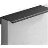 HY HUIJUN 4 Pezzi Maniglie per Mobili, Maniglie Armadio Nascoste 80mm, Maniglie Moderne Nere in Alluminio per Armadio Cucina Armadio Cassetto