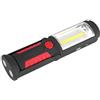 Ejoyous Luce da Lavoro a LED COB 2 in 1, Luce da Lavoro a LED Ricaricabile da 3 W, Torce a LED da 2200 MAh con Base Magnetica e Gancio per Officine Automobilistiche, Campeggio, Fai da Te(Rosso)