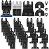 FANTICDE Lame per sega multiutensile 28 pezzi, Accessori multiutensile Lama per sega oscillante per legno Plastica Metallo, Accessori per utensili multifunzionali per Fein Multimaster Bosch Milwaukee