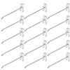 Tomotato 30 Pezzi Ganci per Pannello Forato, Gancio per Griglia per Scaffale in Metallo per Supermercato, Staffa da Parete per Griglia, Gancio per Visualizzazione per Pannello Forato (20cm)