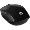 HP 200 Mouse Wireless, Tecnologia LED Rosso, Laser fino a 1000 DPI, 3 Pulsanti, Rotella Scorrimento, Ricevitore USB Wireless 2.4 GHz, Design Pratico e Confortevole, Ambidestro, Nero