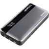 Intenso Powerbank HE25000, batteria esterna con Power Delivery (140 W) e cavo di ricarica USB-C a USB-C, 25000 mAh, colore: Grigio/Nero