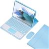VLEAQC Custodia con Tastiera e Mouse per Samsung Galaxy Tab S6 Lite 10,4 Pollici 2024/2022/2020, Tastiera trackpad Bluetooth Rimovibile, Cover Folio Leggera con Porta Penna S,Blu