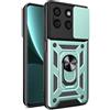 EASSGU Custodia per Armor per HONOR X8b (6.7 Inches), Cover Rigida con Supporto ad Anello in Silicone per PC con Base Magnetica - Verde