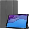 SATURCASE Custodia per tablet Lenovo Tab M10 HD Gen 2 / M10 HD (2a generazione), in pelle PU, pieghevole, sottile, leggera, con funzione di accensione e spegnimento automatico, colore grigio