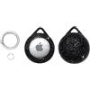 SundayZaZa Bling - Custodia con strass per Apple Airtag, custodia rigida scintillante con portachiavi, accessori per bagagli, zaino, gatto, collare per cani, colore: Nero