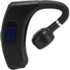 Cosiki Cuffie Monoauricolare, Cuffie Multifunzione a Lunga Durata della Batteria per la Guida per Affari in Bicicletta (BLACK)