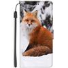 EuoDuo per Samsung Galaxy A52 5G/4G Cover Portafoglio in PU Pelle Custodia Libro Magnetica Antiurto Completa Protettiva Flip Caso Wallet Case Disegni di Volpe