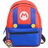 MAJEQZGY Mario, zaino per la scuola dei bambini, 12 pollici, zaino da viaggio per la scuola materna, in poliuretano, per bambini da 2 a 4 anni, Colore: rosso, 28 x 20 x 12 cm / 11 x 8 x 4,7 Zoll