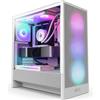 NZXT Case NZXT H5 Flow RGB (2024) Midi Tower Vetro Temperato Bianco