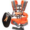 QKTYB Imbracatura Professionale per Decespugliatore, Doppia Tracolla in Nylon, Cintura per Erba da Giardino