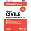HOEPLI Codice civile e leggi complementari. Editio minor 2025