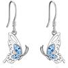 VONALA Orecchini a forma di animale, in argento Sterling 925, a forma di gatto, panda, cane, gufo, farfalla, pavone, graziosi gioielli da donna, idea regalo, Argento sterling